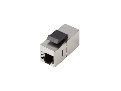 Keystone конектор LANBERG – RJ45 към RJ45, FTP, Cat 6, сребрист