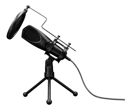 Микрофон TRUST GXT 232 Mantis, кондензаторен, USB, omnidirectional, черен