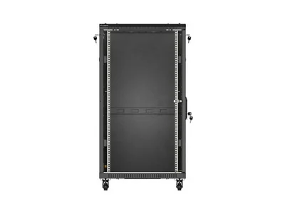 Комуникационен шкаф Lanberg – 22U/600x1000, свободностоящ, стъклена врата, черен