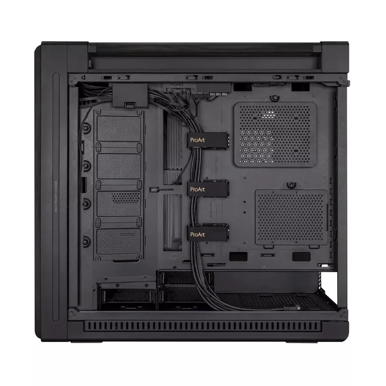 Кутия за компютър ASUS ProArt PA602 Wood TG Middle Tower Черен