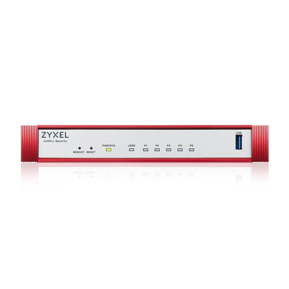ZyXEL USG FLEX 50 H, 5 Gigabit user-definable ports, 1*USB with 1 YR Gold Security Pack