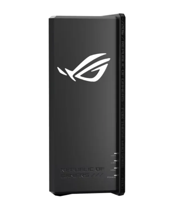Рутер ASUS ROG Strix GS-BE18000 Tri-Band WiFi 7, 320MHz, 4096-QAM, 2.6GHz Quad-Core CPU, 256MB/2GB Flash/RAM, 8x 2.5G порта, AiProtection Pro, VPN Fusion, AiMesh