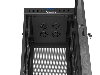 Lanberg rack cabinet 19" free-standing 32U/600X600 (FLAT PACK) with mesh door LCD black