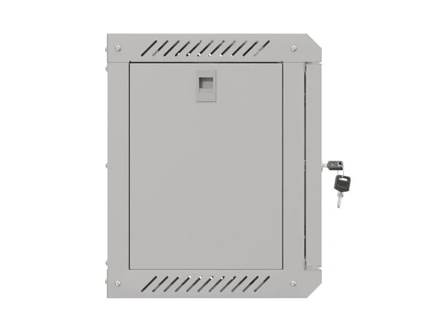 Lanberg rack cabinet 10" wall-mount 6U/300x300 (flat pack) with glass door grey