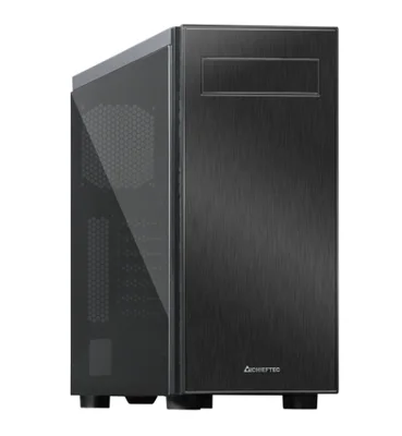 Кутия за компютър Chieftec Hawk TG Middle Tower, черен