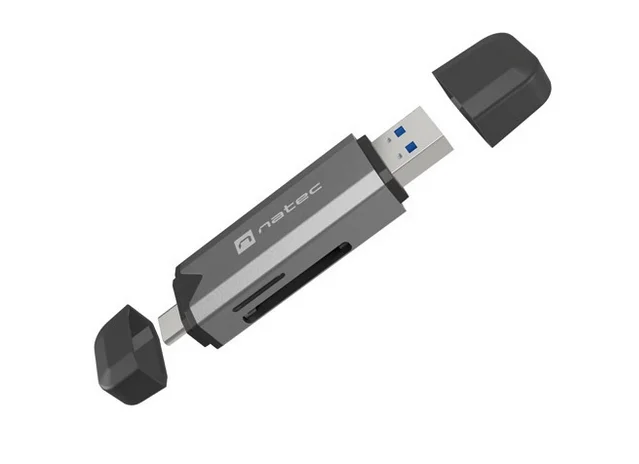 Четец за карти памет Natec Scarab 3 USB-C/USB-A 3.2 Gen 1