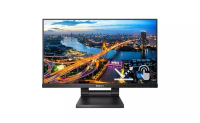 Philips 222B1TC/00, 21.5" Touch (anti-glare), IPS, WLED, 1920x1080@75Hz, 4ms GTG, 250cd m/2, 1000:1, DCR 50M:1, Adaptive Sync, FlickerFree, Low Blue Mode, 2Wx2, Tilt, Height Adjust, D-SUB, HDMI, DP, USB hub