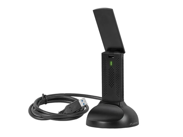 Мрежов адаптер LANBERG NC-3000-WI AX3000 Tri-Band USB с 2 вътрешни антени