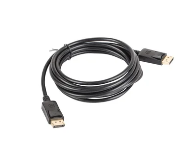 DisplayPort кабел Lanberg 3м 4K, черен
