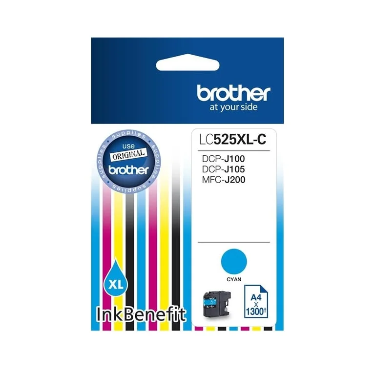Мастило Brother LC525XLC Cyan висок капацитет