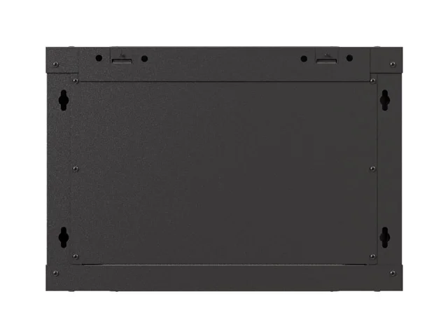 Lanberg rack cabinet 19" wall-mount 6U/540x350 (flat pack) with glass door black