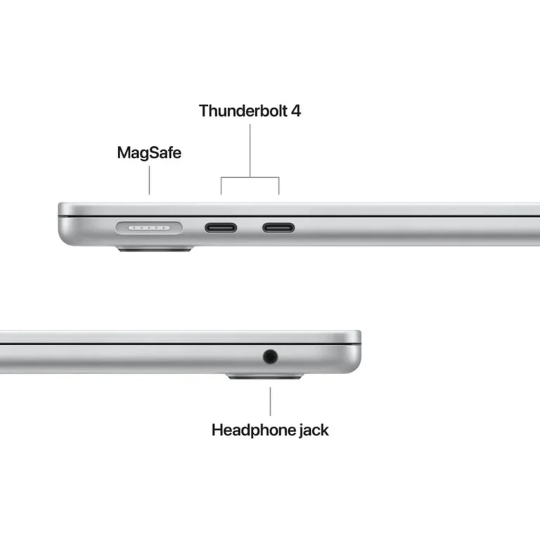 Apple MacBook Air 13.6: Apple M5 chip with 10-core CPU and 8-core GPU, 16GB, 512GB SSD - Silver