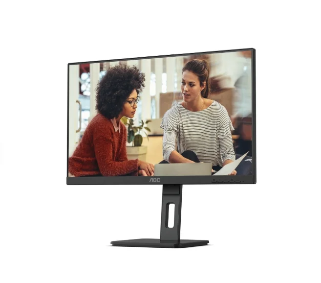 AOC 24E3QAF, 23.8" IPS WLED, 1920x1080@75Hz, 4ms GtG, 300cd m/2, 1000:1, 20M:1 DCR, Adaptive Sync, FlickerFree, Low Blue Light, 2Wx2, Tilt, Height Adjust, Pivot, Swivel, D-SUB, HDMI, DP