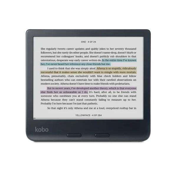 Електронен четец Kobo Libra Colour 7" E Ink Kaleido, 1680x1264, 32GB, IPX8, Black