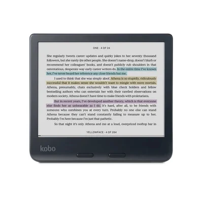 Електронен четец Kobo Libra Colour 7" E Ink Kaleido, 1680x1264, 32GB, IPX8, Black