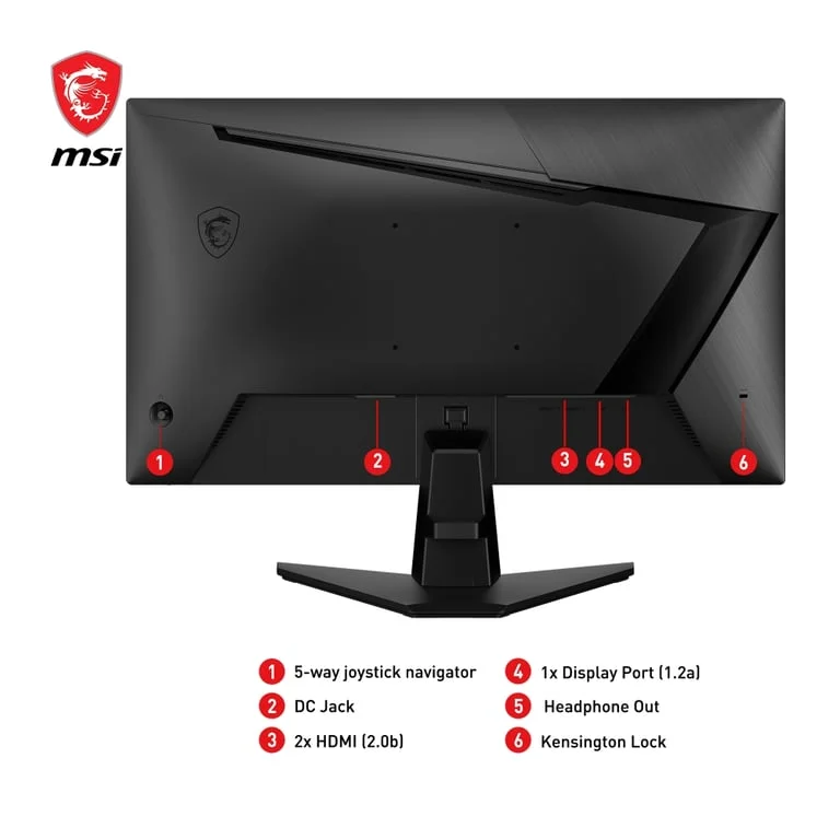 Монитор MSI G255F 24.5" Rapid IPS 180Hz 1ms Full HD