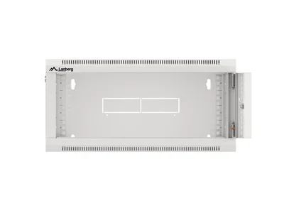 Lanberg rack cabinet 19" wall-mounted 4U 600 fast assembly (flat pack) grey