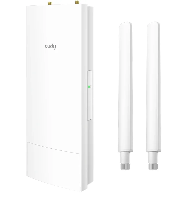 Cudy AP3000 High Power WiFi 6 Outdoor Access Point AX3000, 2402Mbps at 5GHz + 574Mbps at 2.4GHz, 1 x Gigabit RJ45, IP65 Waterproof, lightning protection, 48V passive PoE adapter included