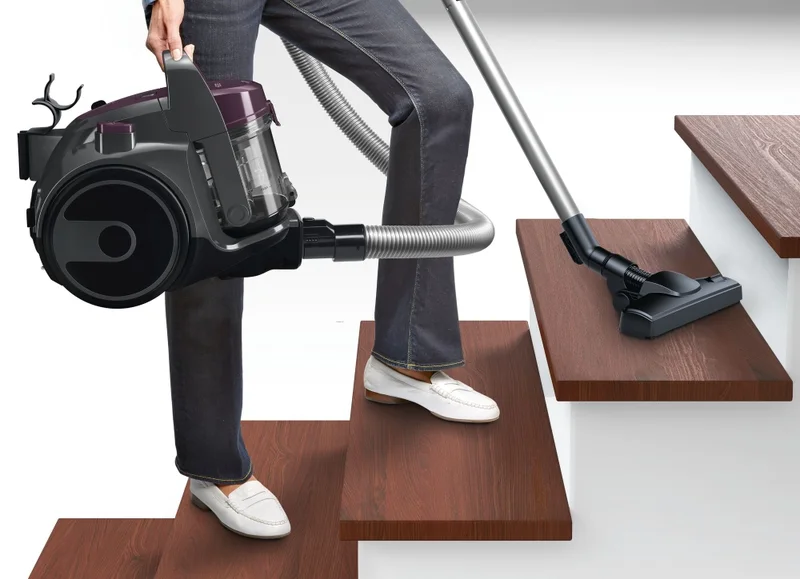 Bosch BGC05AAA1, Vacuum Cleaner, 700 W, Bagless type, 1.5 L, 78 dB(A), Energy efficiency class A, purple/stone gray