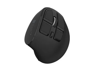 Безжична вертикална мишка Natec Euphonie Pro, 4000 DPI, Bluetooth 5.0, тиха, програмируема, черна