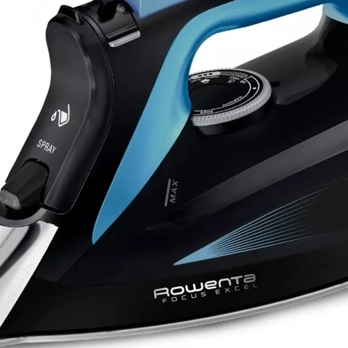 Rowenta DW5310D1 Focus Excel, blue & black, 2700W, manual setting, 45g/min, steam output 45g/min, steam boost 180g/min, anti-drip, tank 300ml