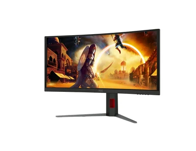 AOC CU34G4ZCA, 34" Curved 1500R, Fast VA, WLED, 3440x1440@250Hz, 1ms GtG, 0.3ms MPRT, 450cd m/2, 3000:1, Adaptive Sync, FlickerFree, Low Blue Light, Tilt, Height Adjust, Swivel, 2xHDMI, DP, USB hub