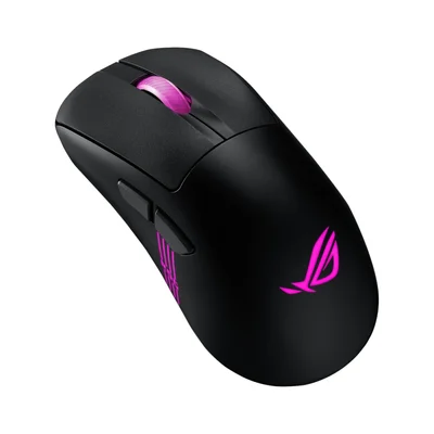 Геймърска мишка ASUS ROG Keris II Origin Wireless, 42000 dpi, 65 g, 5 бутона, черна