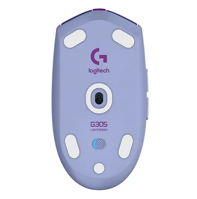 Logitech G305 Wireless Mouse, Lightsync RGB, Lightspeed Wireless, HERO 12K DPI Sensor, 400 IPS, 6 Programmable Buttons, Lilac