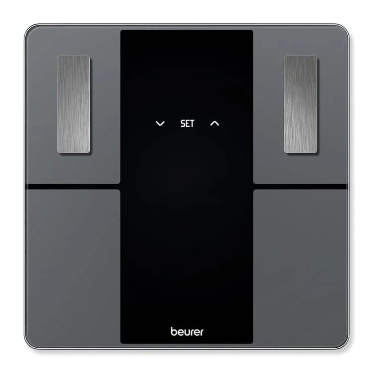 Електронен кантар Beurer BF 500 BT, диагностичен, стъкло, 180 кг, Bluetooth, черен