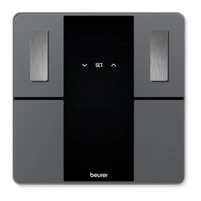 Електронен кантар Beurer BF 500 BT, диагностичен, стъкло, 180 кг, Bluetooth, черен
