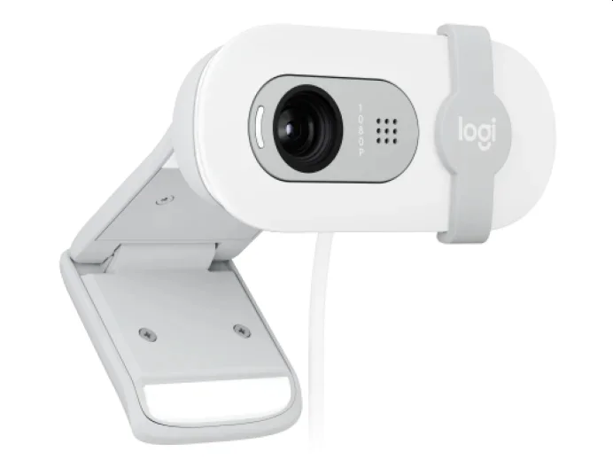 Уеб камера LOGITECH – Brio 100, Full HD, бяла