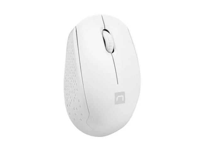 Безжична мишка Natec Stork 1600 DPI, бяла