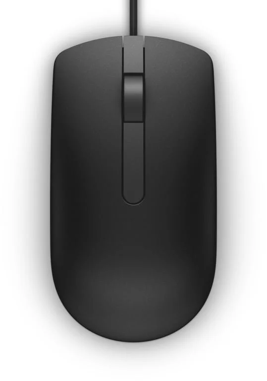 Мишка Dell MS116 оптична, жична, 1000 dpi, черна