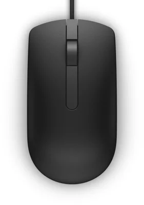 Мишка Dell MS116 оптична, жична, 1000 dpi, черна
