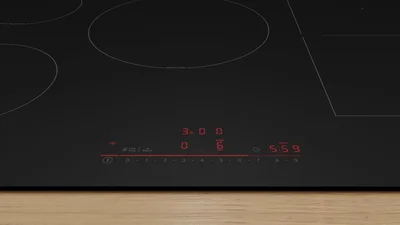 Bosch PVW81CHB1E, SER8, Induction electric cooktop, 5 zones (1 CombiZone + 3, 24cm ring), DirectSelect, PanBoost, frameless, 7,4 kW, 80cm, HC, Matt Black