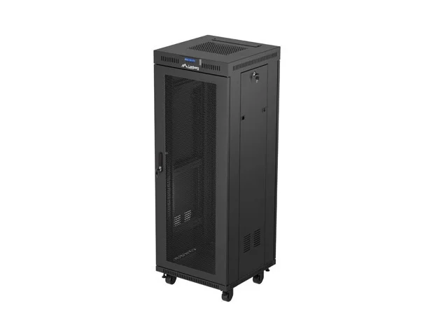Lanberg rack cabinet 19" free-standing 32U/600X600 (FLAT PACK) with mesh door LCD black