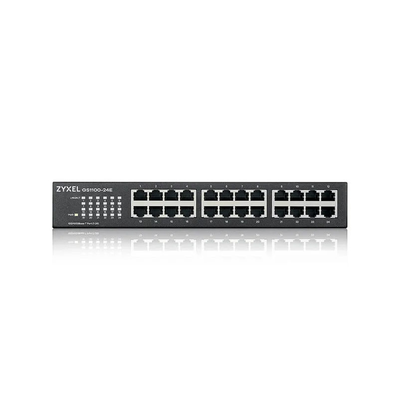 Мрежов суич ZyXEL – GS1100-24Ev4, 24 порта, 10/100/1000Base-T, неуправляем