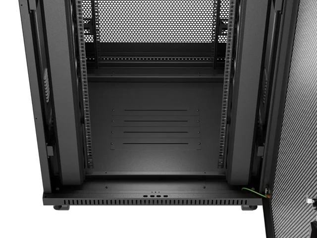 Lanberg rack cabinet 19" free-standing 47U/800X800 (FLAT PACK) with mesh door LCD black