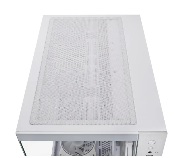 Кутия за компютър Chieftec Visio White Middle Tower, прозрачен страничен капак, бял