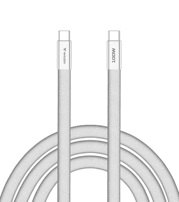Verbatim Sync & Charge SoftTouch USB-C to C cable 100W 120 cm - White