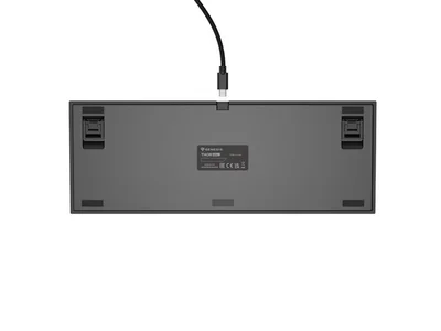Геймърска клавиатура Genesis Thor 404 TKL Black RGB, US Layout, Yellow Switch