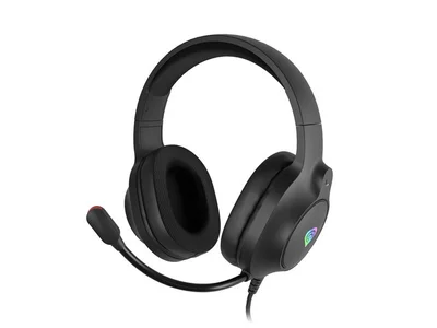 Геймърски слушалки Genesis Neon 213 с микрофон, RGB подсветка, черен