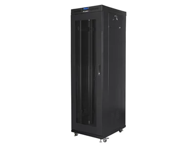 Lanberg rack cabinet 19" free-standing 42U/600x800 (flat pack) with mesh door lcd black v2