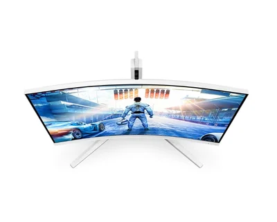 Монитор Philips 32M2C5501/00 32" извит VA QHD 180Hz HDR10 Adaptive-Sync бял