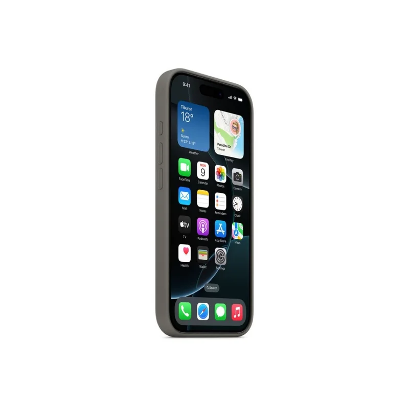 Apple iPhone 16 Pro Silicone Case with MagSafe - Stone Gray