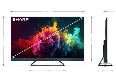 Телевизор Sharp 55FQ8EG 55" QLED 4K UHD 144Hz Google TV