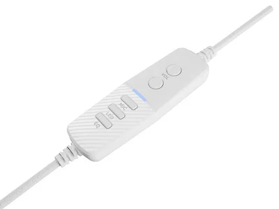 Геймърски слушалки Genesis Neon 764 с микрофон, RGB подсветка, USB, бял