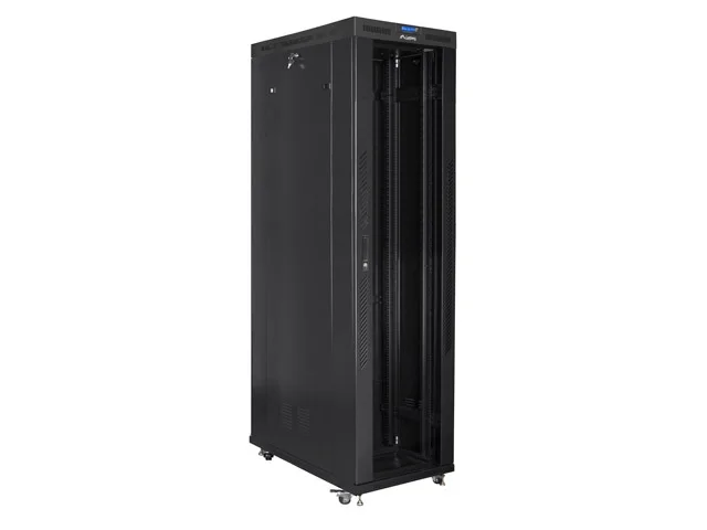 Lanberg rack cabinet 19" free-standing 47U/800x1200 (flat pack) with glass door lcd black v2