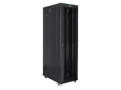 Lanberg rack cabinet 19" free-standing 47U/800x1200 (flat pack) with glass door lcd black v2