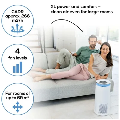 Пречиствател за въздух Beurer LR 400 Wi-Fi/BT бял + филтър за LR 400/401/405